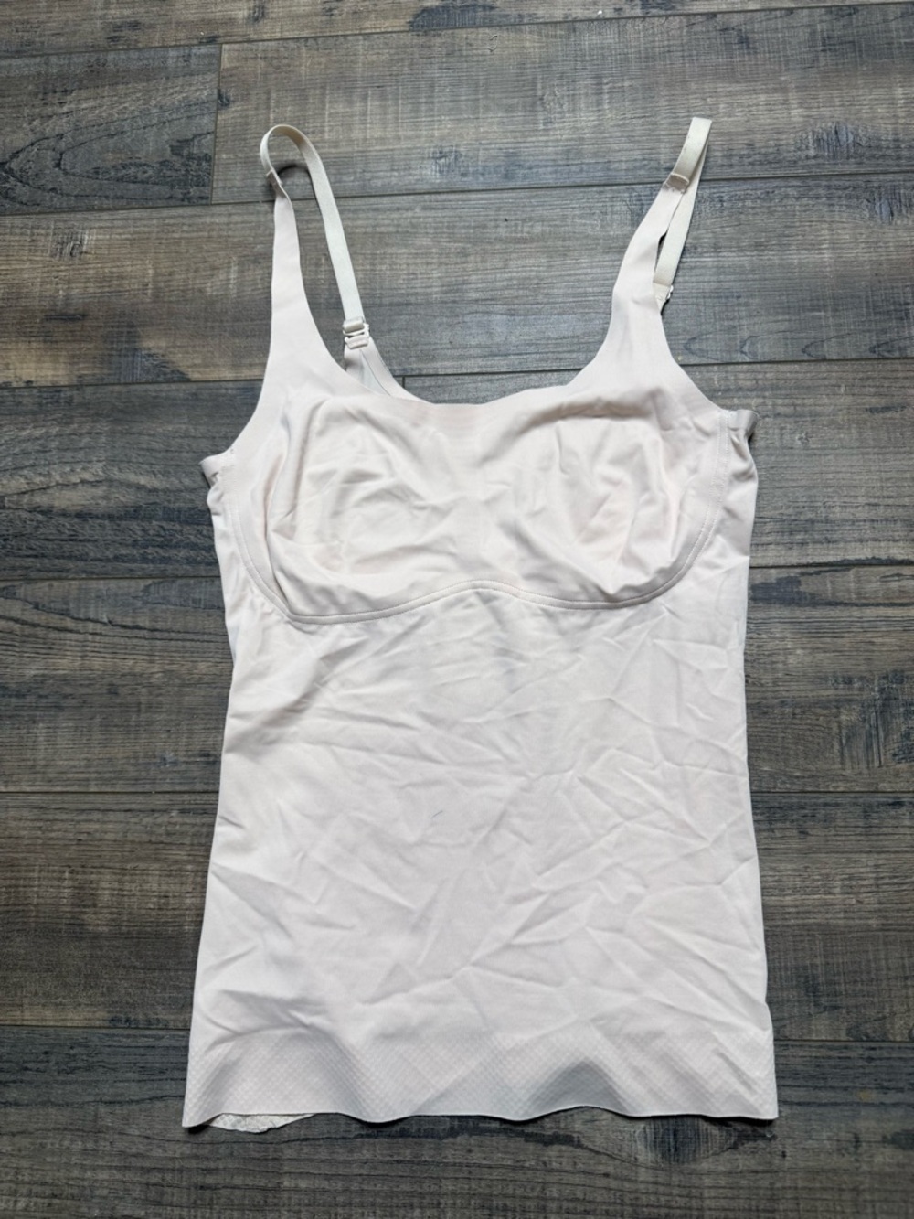 Ruby Ribbon Second Skin Cream Cami Tank Fitted Top Women's Size 36